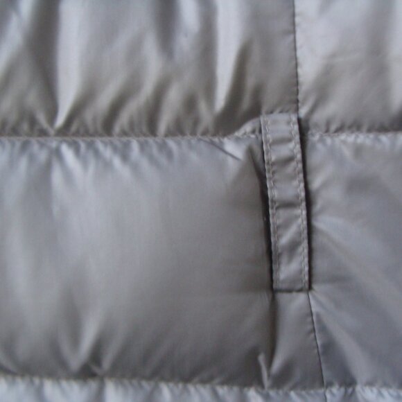 MARINA SPORT Women's Gray Duck Down Quilted Puffer Jacket, Size M-L. Italy - Picture 14 of 16
